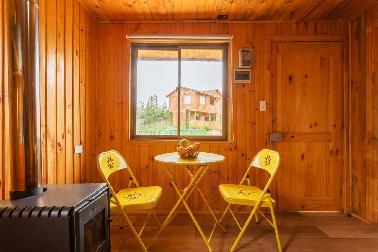 Cabana En Tunquen Con Parrilla, Fogon, Piscina Y Bosque Exterior photo