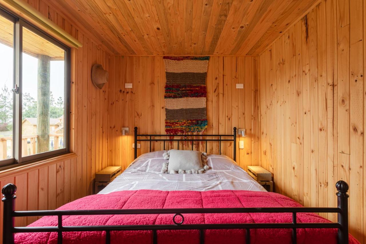 Cabana En Tunquen Con Parrilla, Fogon, Piscina Y Bosque Exterior photo